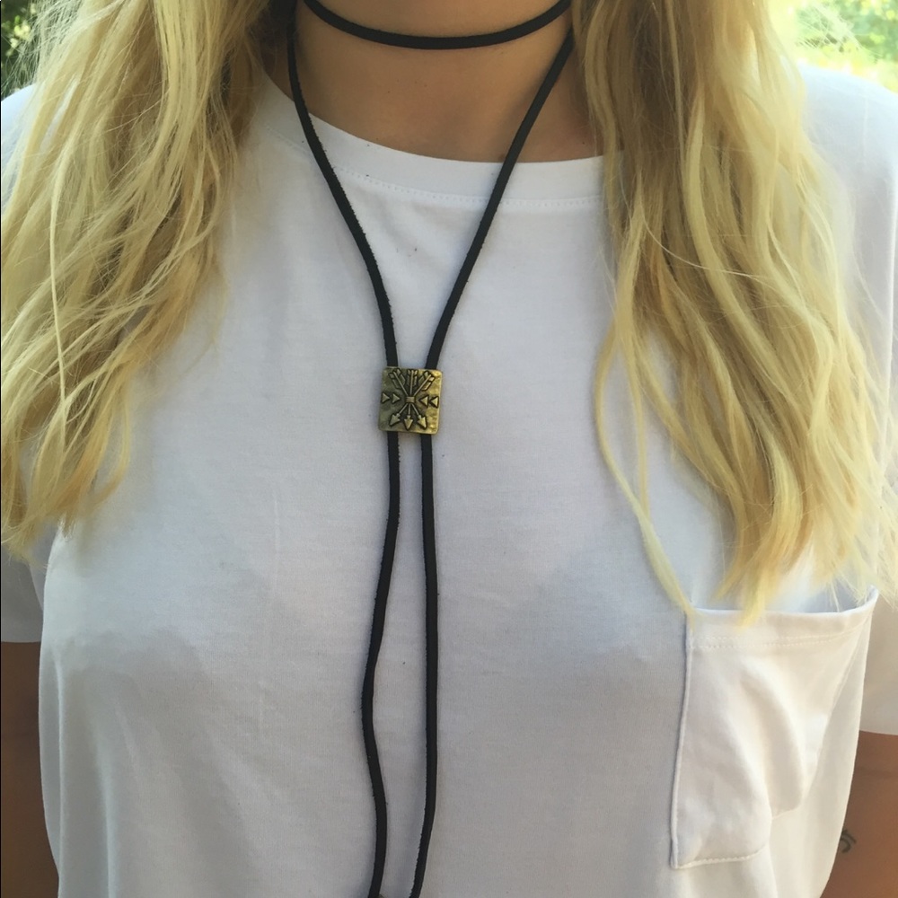 Leather choker